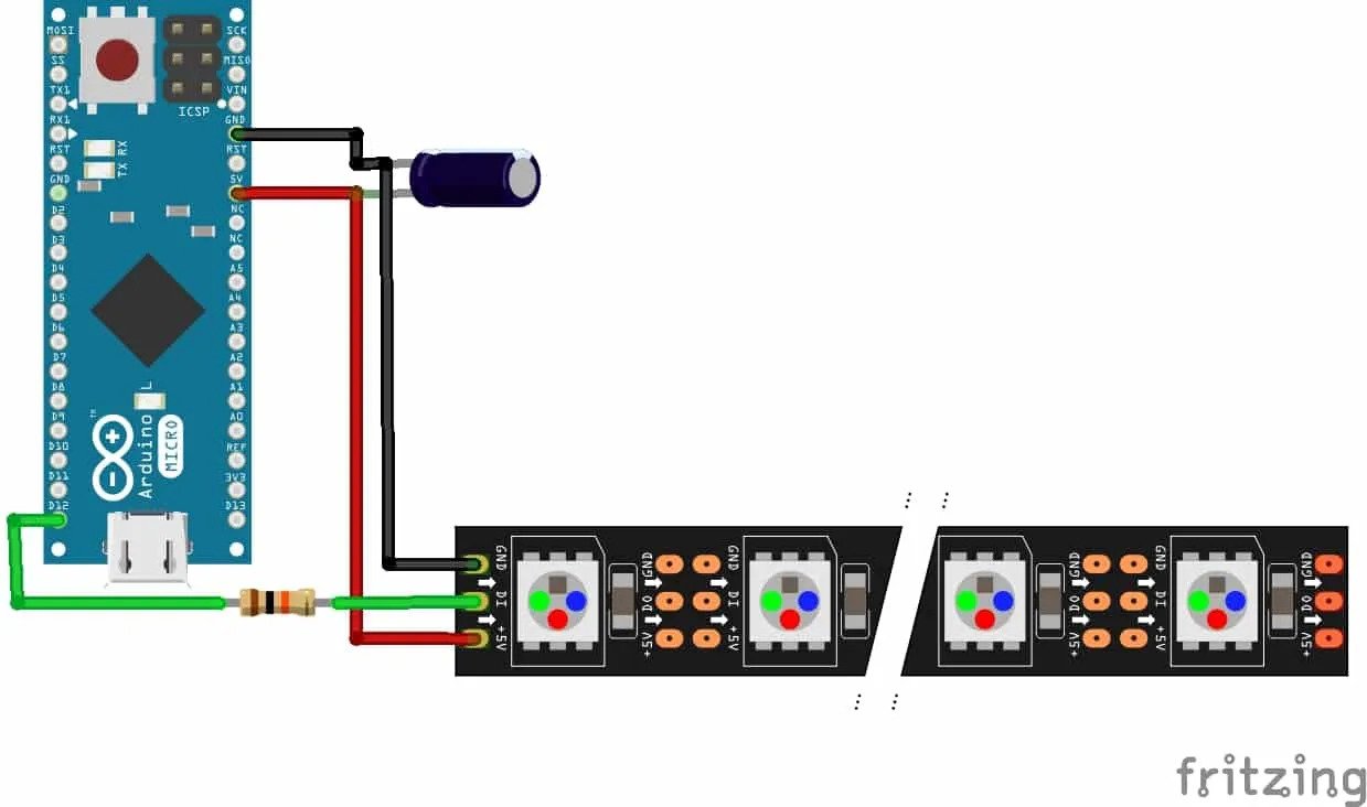 Đèn LED NeoPixel giao tiếp với Arduino