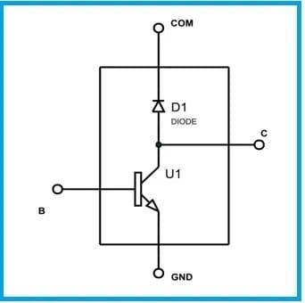 Cặp transistor Darlington có thể được hiển thị như sau: