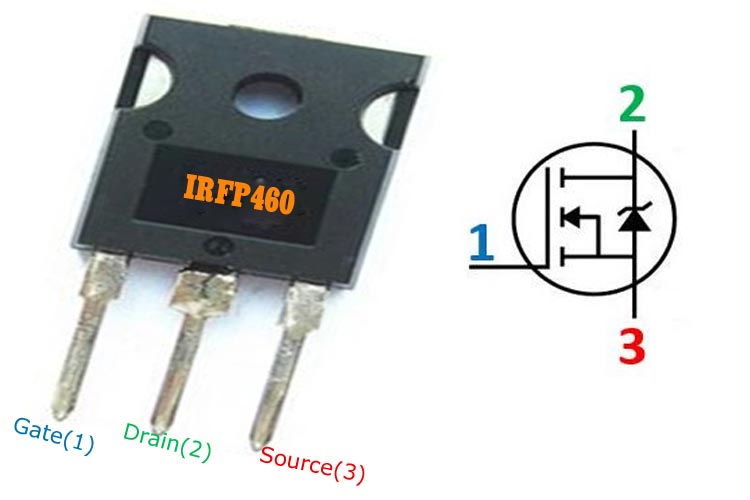thumbnail image 2 of 20x IRFP460 N-Channel Power MOSFET – TO-247 Package, 500V 20A 2 of 4