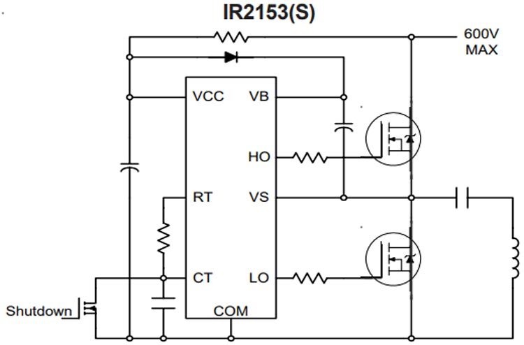 Cách sử dụng IC điều khiển MOSFET IR2153 