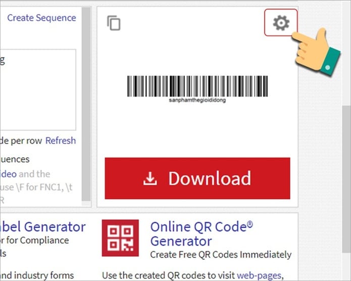 tạo mã vạch online barcode generator bước 4